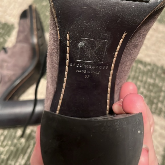 Reed Krakoff Cap Toe Suede Boots - Picture 8 of 8